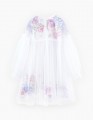 Воздушное платье с цветочным дизайнерским принтом
