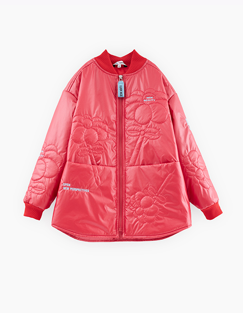 Стильный бомбер оттенка астропыль для девочки