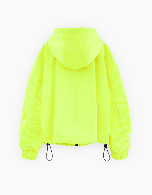 Весенняя ветровка оттенка кибер лайм для девочки