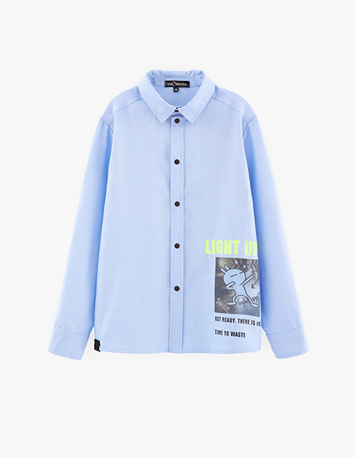 Светло-голубая рубашка для мальчика Светло-голубая рубашка для мальчика