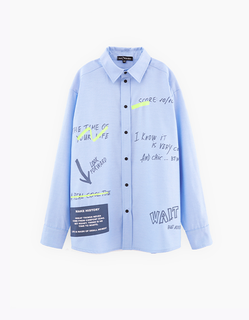 Светло-голубая рубашка для мальчика Светло-голубая рубашка для мальчика