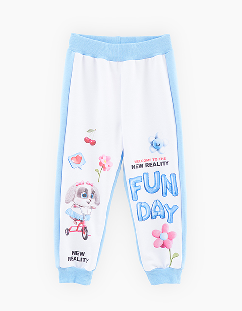 Комфортные брюки-джоггеры для девочки