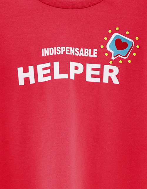 Туника в оттенке радужный красный для девочки