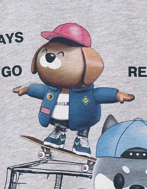 Серая футболка для мальчика