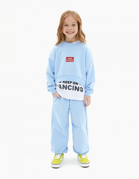 Укороченный свитшот для девочки