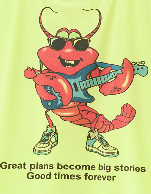 Футболка оттенка киберлайм для мальчика