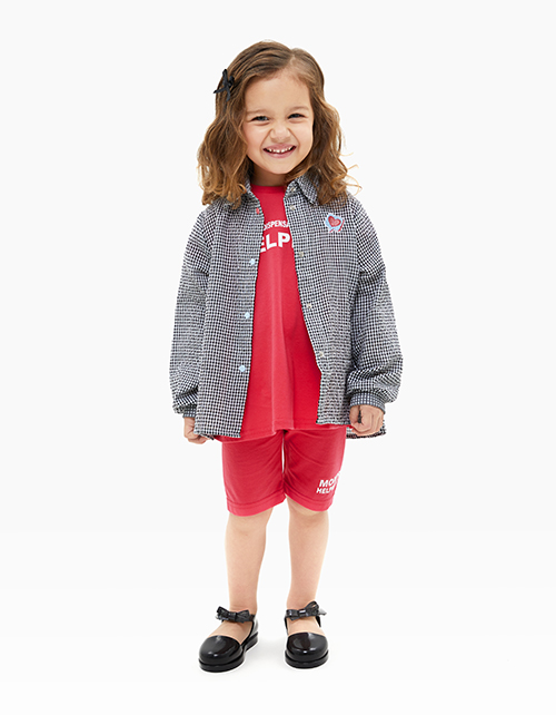 Рубашка в клетку для девочки Рубашка в клетку для девочки