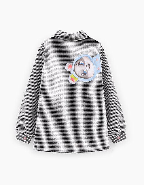 Рубашка в клетку для девочки Рубашка в клетку для девочки