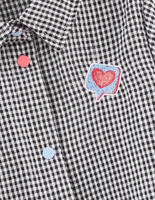 Рубашка в клетку для девочки Рубашка в клетку для девочки