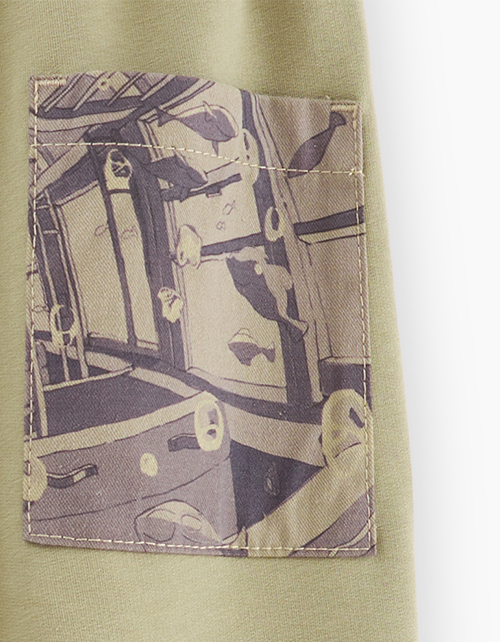 Комбинированные брюки для мальчика Комбинированные брюки для мальчика