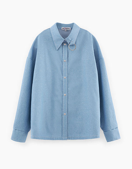 Джинсовая рубашка для девочки