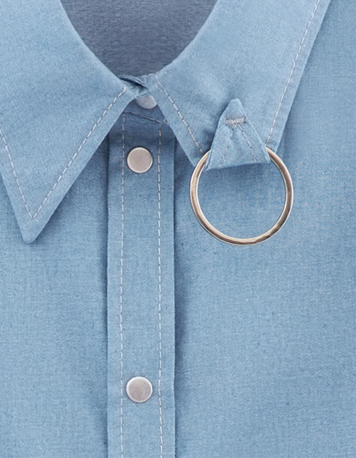 Джинсовая рубашка для девочки