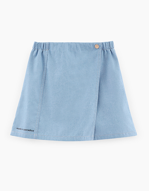 Джинсовая юбка-шорты для девочки