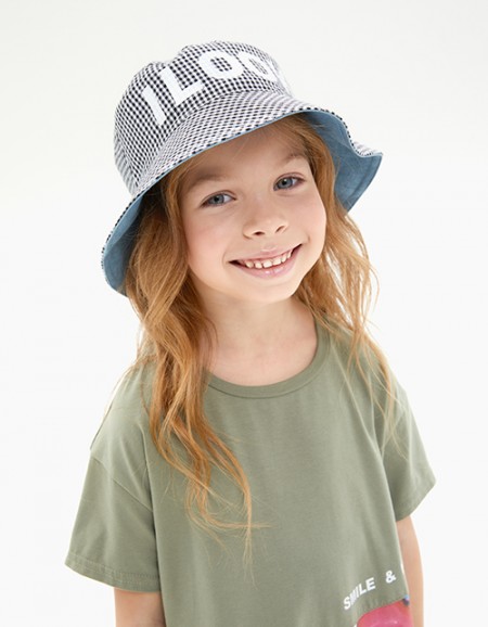 Двусторонняя панама для девочки