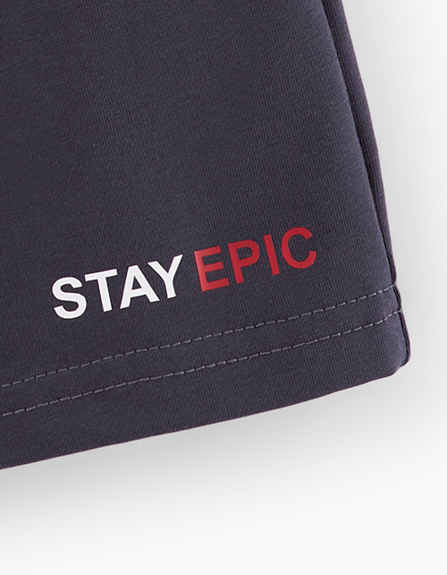 Шорты в оттенке графит для мальчика