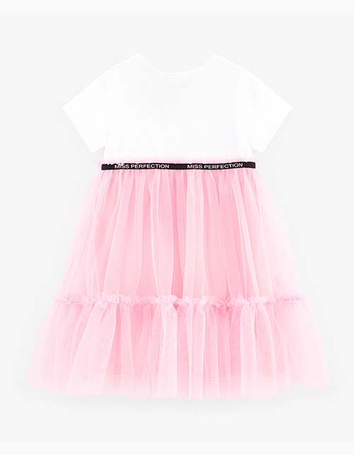 Платье нежного оттенка помадный розовый для девочки