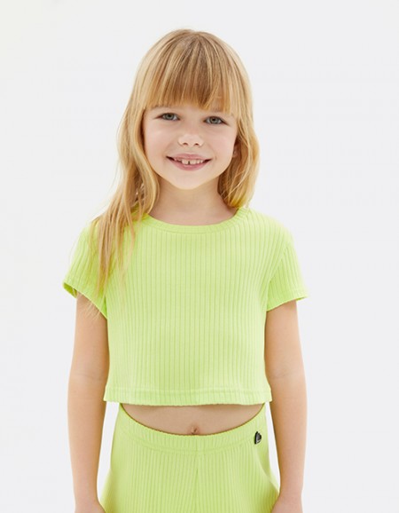 Топ сочного оттенка киберлайм для девочки