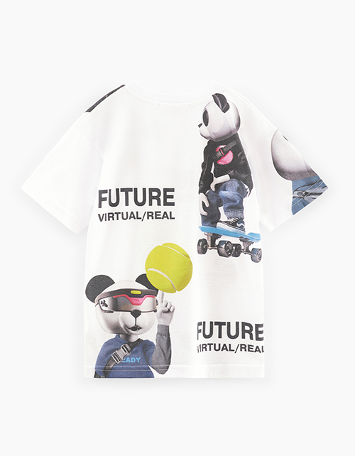 Белая футболка для мальчика