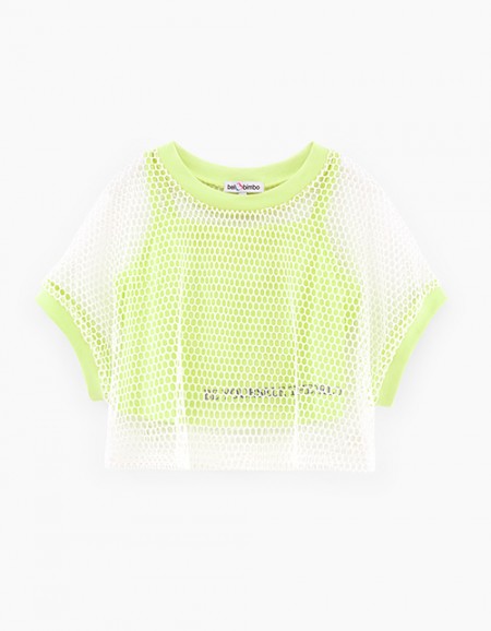 Футболка с сеткой для девочки