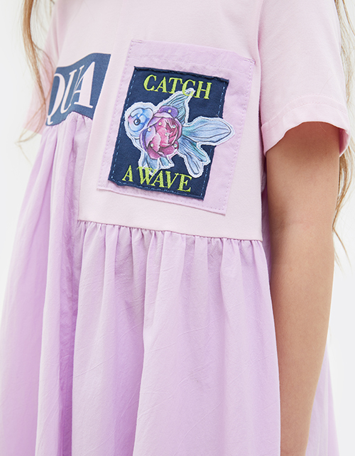 Асимметричное платье для девочки