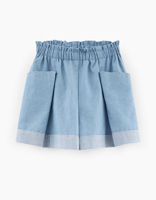 Светло-голубые шорты для девочки