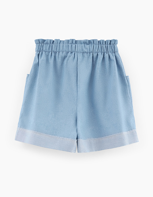 Светло-голубые шорты для девочки