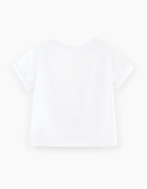 Белая футболка для девочки