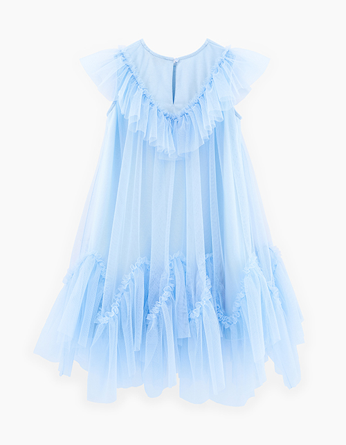 Голубое платье для девочки