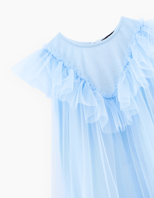 Голубое платье для девочки