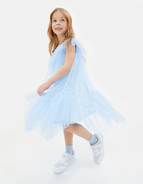 Голубое платье для девочки