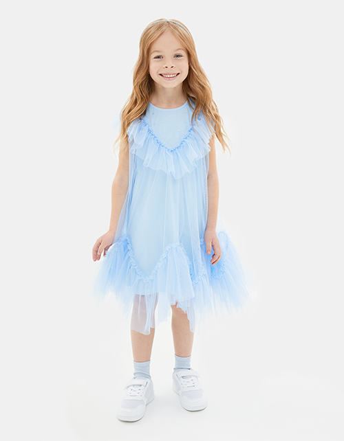 Голубое платье для девочки