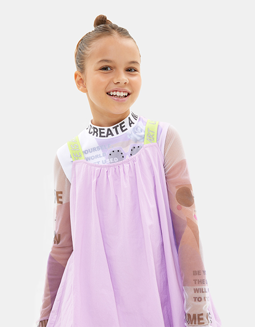 Платье-баллон оттенка цифровая лаванда