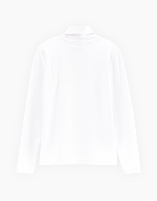 Хлопковая белая водолазка для девочки Хлопковая белая водолазка для девочки