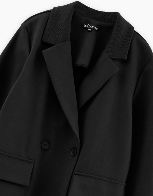 Чёрный школьный жакет для девочки Чёрный школьный жакет для девочки