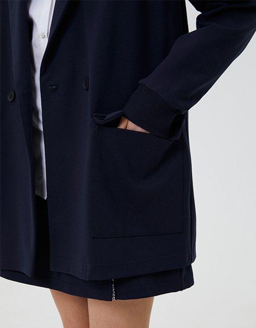 Тёмно-синий школьный жакет для девочки Тёмно-синий школьный жакет для девочки