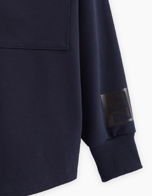 Тёмно-синий жакет-рубашка для мальчика Тёмно-синий жакет-рубашка для мальчика