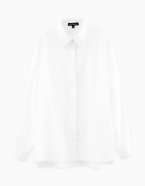 Стильная белая блузка на кнопках для девочки Стильная белая блузка на кнопках для девочки