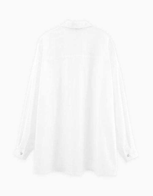 Стильная белая блузка на кнопках для девочки Стильная белая блузка на кнопках для девочки