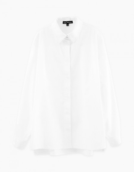 Стильная белая блузка на кнопках для девочки