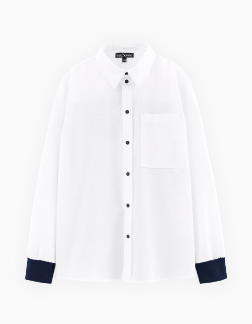 Комбинированная рубашка для мальчика