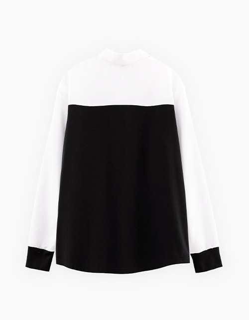 Комбинированная рубашка для мальчика Комбинированная рубашка для мальчика