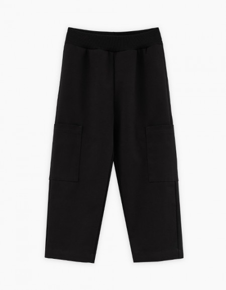 Чёрные брюки комби для мальчика