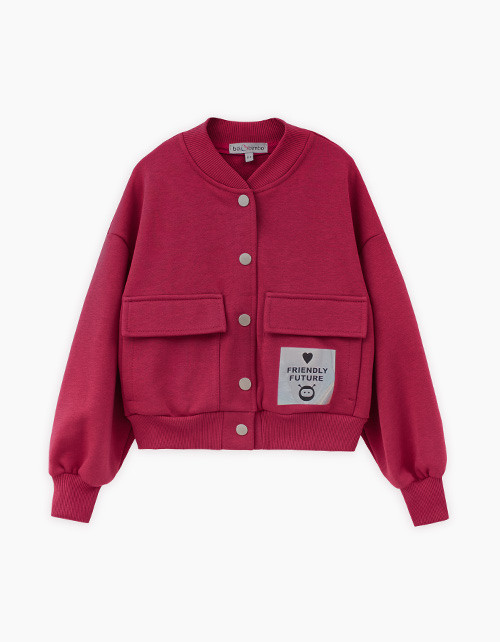 Укороченный бомбер для девочки Укороченный бомбер для девочки