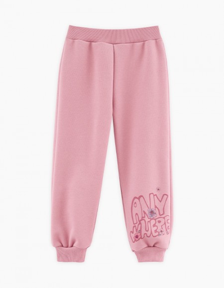 Розовые брюки для девочки