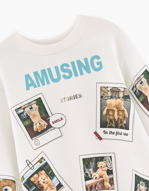 Дизайнерский свитшот для девочки