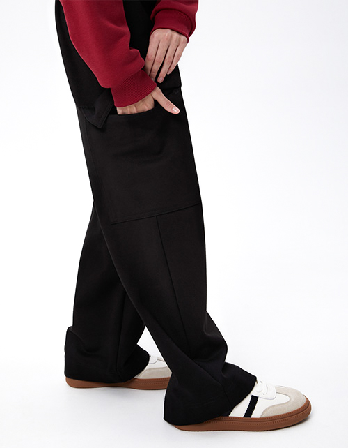 Чёрные брюки джерси для девочки Чёрные брюки джерси для девочки