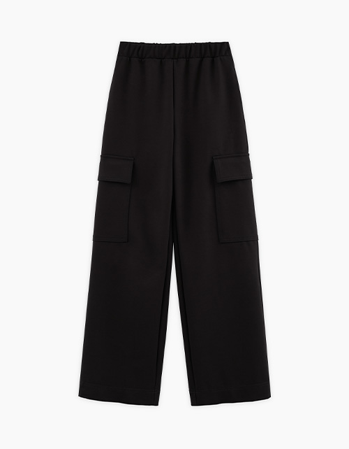 Чёрные брюки джерси для девочки Чёрные брюки джерси для девочки