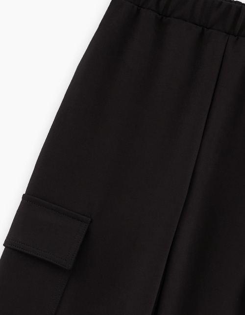 Чёрные брюки джерси для девочки Чёрные брюки джерси для девочки