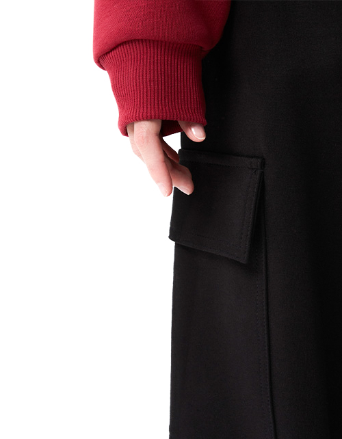 Чёрные брюки джерси для девочки Чёрные брюки джерси для девочки