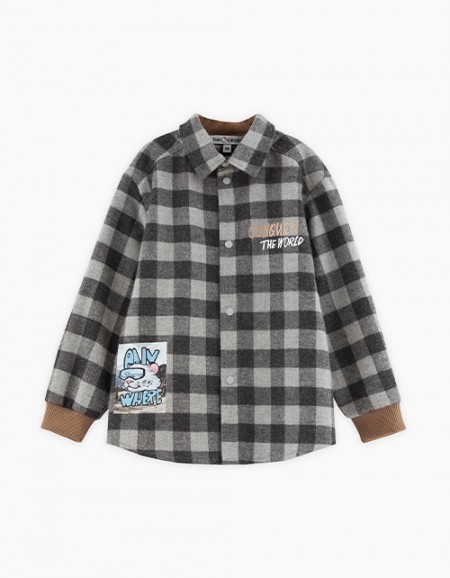 Рубашка в клетку для мальчика Рубашка в клетку для мальчика